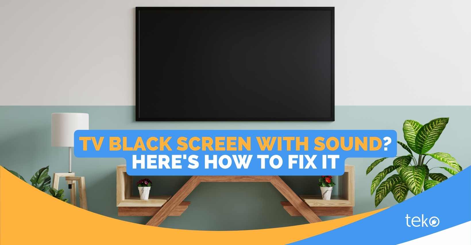 how to fix telefunken tv black screen with sound