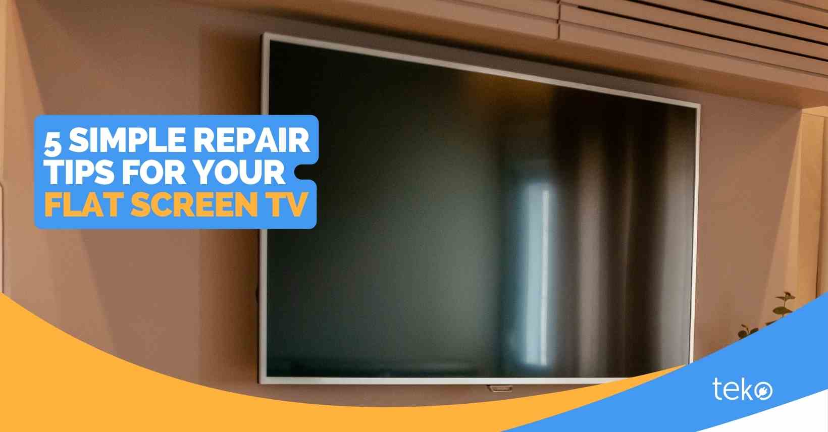 how to repair a broken flat screen tv